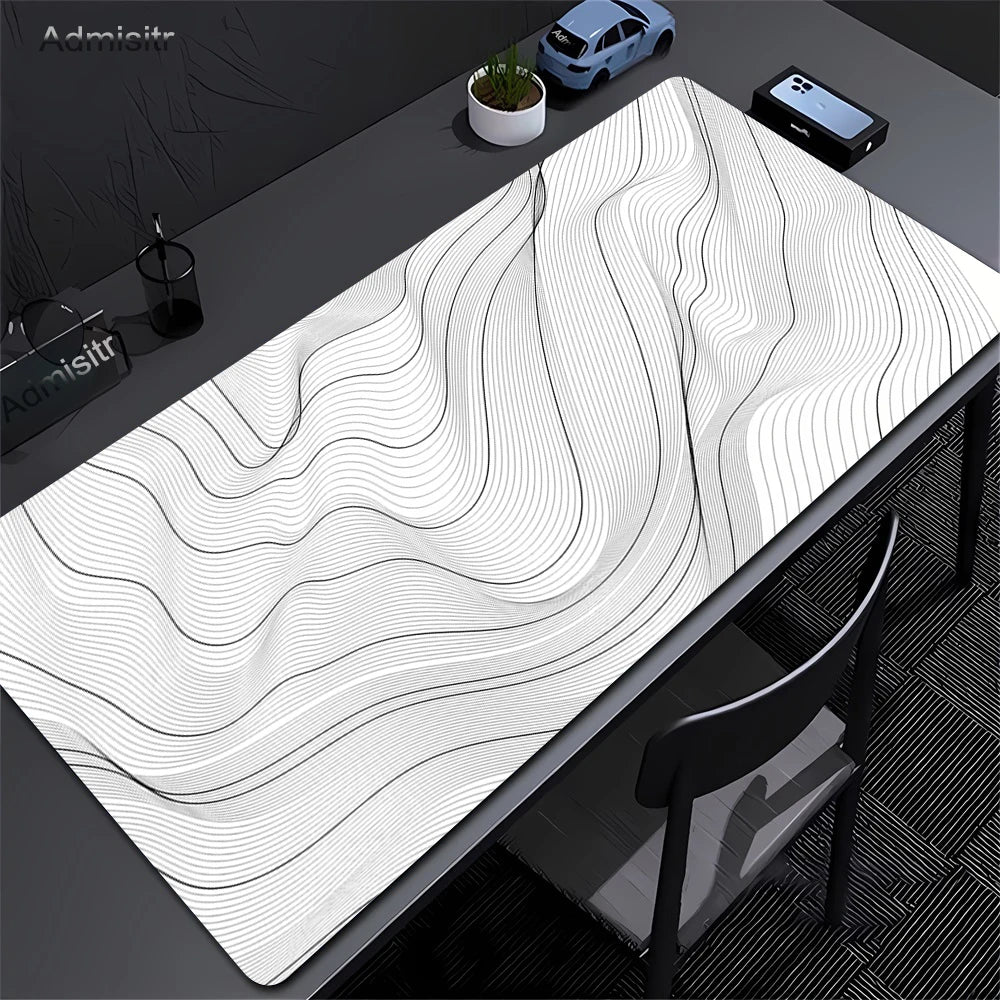 Topographic Desk Mat (Blackout Edition)